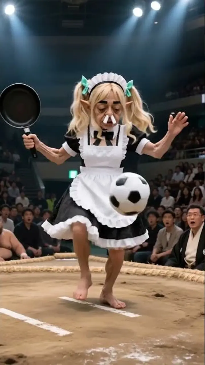 リフティング女子のサムネイル